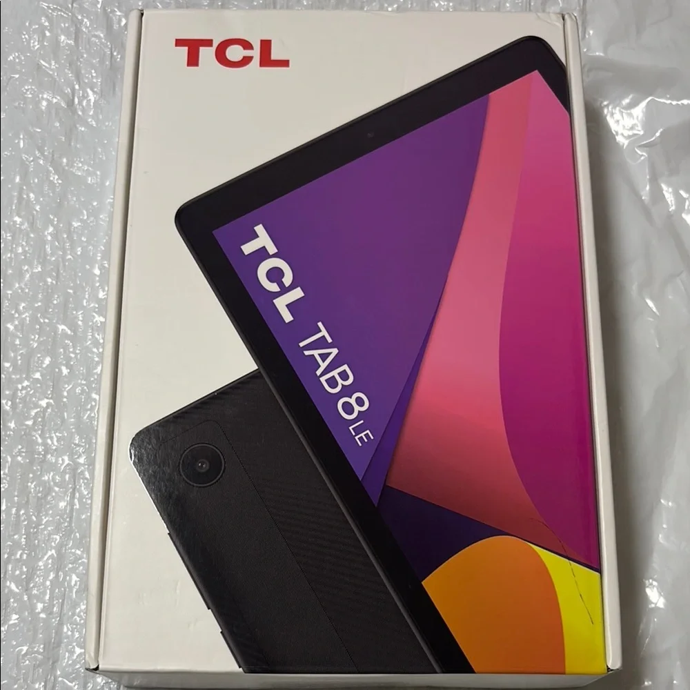 TCL Black Tablet with Vibrant Display and Sleek Design